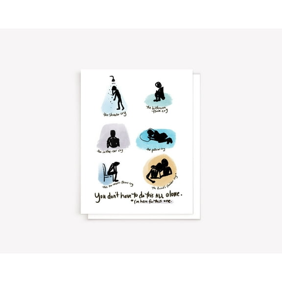 Emotional Support Card – Unique Illustrated Design for Expressing Feelings – Perfect for Encouragement, Friendship, & Comfort in Tough Times