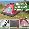 thumbnail image 4 of 2 Person Outdoors Camping Tent with Rain Fly and Carrying Bag - Lightweight Outdoor Pop Up Tents for Camping Essentials, Music Festivals, Backpacking, Hiking, or Beach Shelter by  Outdoors, 4 of 8