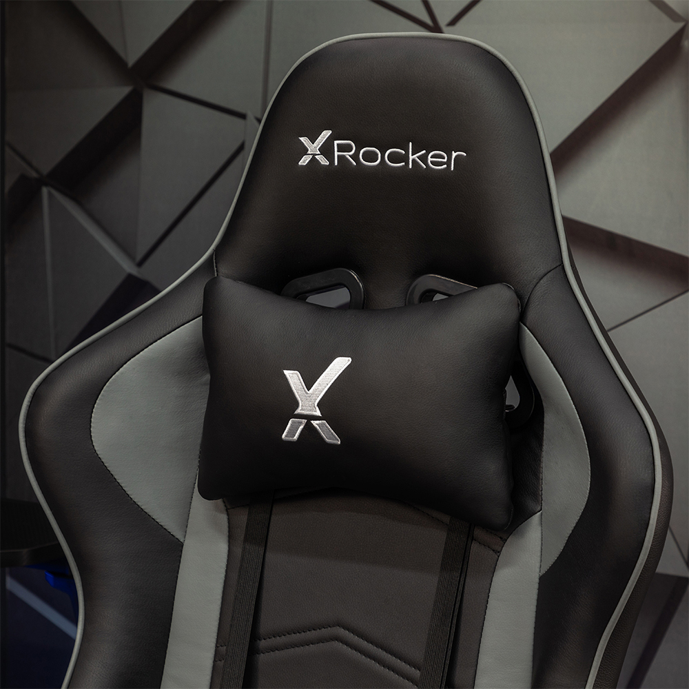 X Rocker Vortex Leather PC Gaming Chair, Black and Gray, 24.8" x 27.17" x 48.22-51.97" - image 5 of 10