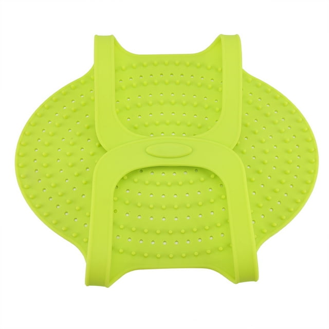 Samfox Mat, Silicone Heat Resistant Turkey Lifter Non-Stick Poultry Cooking Mat for Home Kitchen(Green)