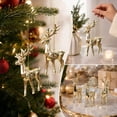 thumbnail image 7 of Gold Christmas Ornaments, Elegant Plastic Hanging Pendants for Christmas Tree Mantel Window Wreath, Classic Holiday Home Party Decorations, Festive Xmas Tree Hanging Decor, 7 of 7