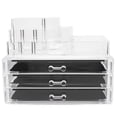 thumbnail image 2 of Cosmetic Organizer Drawer – Clear Acrylic Makeup Storage with Lids, Space Saving Desk Organizer for Beauty Essentials, 2 of 5