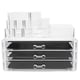 thumbnail image 2 of Cosmetic Organizer Drawer – Clear Acrylic Makeup Storage with Lids, Space Saving Desk Organizer for Beauty Essentials, 2 of 5