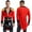 Red, variant on TiaoBug Mens Circus Magician Halloween Ringmaster Costume Long Sleeve Drum Band Jacket Tailcoat Red XL
