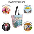 thumbnail image 7 of FORMRS Womens Canvas Tote Bag with Zipper Inner Pocket Shoulder Handbag, Sea Boat, 7 of 7