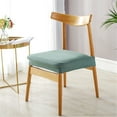 thumbnail image 2 of Stretch Dining Chair Seat Covers for Dining Room Removable Anti-Dust Chair Seat Protector Slipcovers, 2 of 5