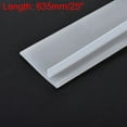 thumbnail image 2 of Uxcell Trim Seal 25" Silicone T-Seal Channel Edge Sheet Transparent 2 Pack, 2 of 5