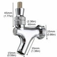 thumbnail image 5 of kurtrusly Draft Faucet Keg Kegerator Brass Plated Faucet Tap with Threaded Interface Keg Accessory, 5 of 5