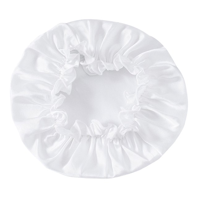 Gorro para el pelo, gorro de satén de seda, gorro de baño, gorro suave a la moda, gorros, turbantes, cubierta para la cabeza, envolturas para el cabello para mujeres que duermen en blanco Inevent AP008213-06
