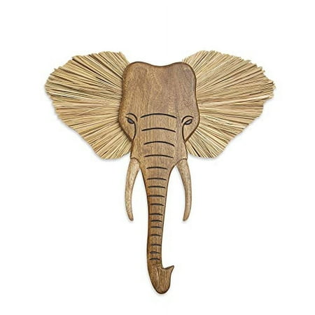 crane baby safari nursery décor wooden animal wall décor for boys and girls elephant 21 x 21