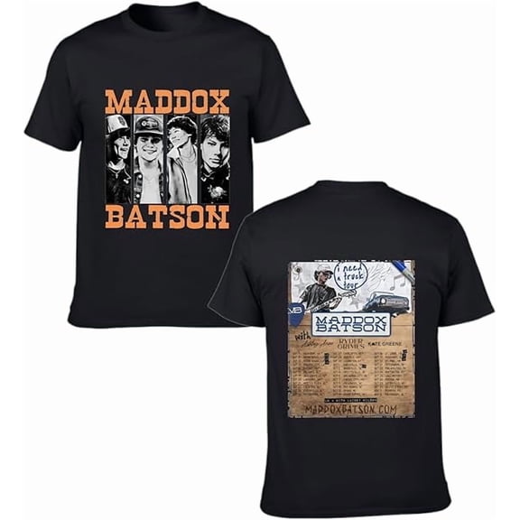 Maddoxs Shirt Music Concert Batsons Merch Tshirt Fashion Tour 2025 Date & City Tee For Women Men