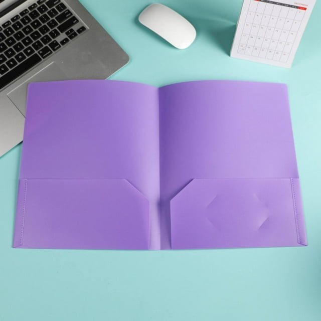 Tool Series Plastic Folders With Pockets Standard Letter Paper Folder 2 Business Card Slot Heavy Duty School Examination Document Size Organizer Students Blue