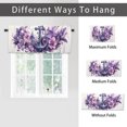 thumbnail image 6 of Anchor Curtain Valances for Kitchen Windows Purple Floral Flower Rustic Country Rod Pocket Window Valance for Living Room Bathroom Bedroom Kitchen 54 by 18 in, 1 Panel, 6 of 6