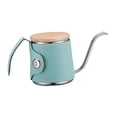 thumbnail image 4 of Hervidor de café con cuello de cisne y tapa de piel sintética, con indicador de nivel de agua, para café por goteo, para bar interior y exterior verde, 4 of 8