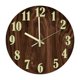 thumbnail image 1 of Reloj de pared luminoso de 12 pulgadas, silencioso, de estilo nórdico, para la noche oscura. A, 1 of 9