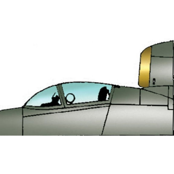 He 162 Volksjager Vacuform Canopy / Glazing for DML, Dragon (1/72 model kit accessory)