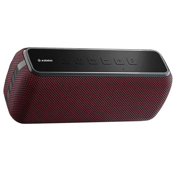 Bearachild XDOBO X8 60W Columna de graves profundos de alta potencia Altavoz Bluetooth portátil Estéreo Subwoofer Barra de sonido 3D Boombox Cables de audio/vídeo negro rojo