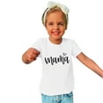 thumbnail image 2 of JWZUY Mothers Day Toddler Boys Girls Short Sleeve Casual T-Shirts Mom Mama' Round Neck Graphic Tees for Kids White 3-4 Years, 2 of 4