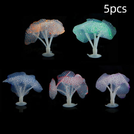 Aquarium Reflective Mushroom Aquarium Decorations Decorative Fish