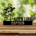thumbnail image 4 of Craftnamesign Custom Wooden Firefighter Desk Name Plate, Fireman Metal Desk Nameplate, Office Decor, 4 of 5