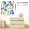 thumbnail image 6 of Yayeee 6 Pack Kitchen Dish Cloths Set for Washing Soft Drying Absorbent Microfiber Towels, Light Blue Lemon, 6 of 9