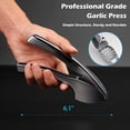 thumbnail image 4 of Garlic Press, Garlic Mincer Large-Capacity Garlic Crusher, Heavy-duty Garlic Smasher, Rustproof Ginger Press Garlic Squeezer - Professional Grade, Easy Clean, Dishwasher Safe, 4 of 5
