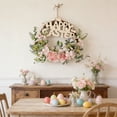 thumbnail image 5 of BiFandian Easter Bunny Wreath, Hanging Artificial Flower Door Sign Decorations, Spring Happy Easter Door Hanger for Farmhouse Porch Wall Fireplace Decor, 5 of 6