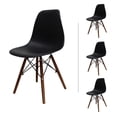 thumbnail image 2 of Set Comedor Oslo Melamina 120cm Blanco 4 sillas Negro nogal Mundo In Mundo In Minimalista, 2 of 7