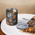 thumbnail image 3 of 12oz Coffee Tumblers Gray Halloween Pumpkins Skulls and Bones Stainless Steel Vacuum Insulated Travel Tumbler Coffee Cups Mug with Lid and Straw with Cleaning Brush for Cold & Hot Drinks, 3 of 5