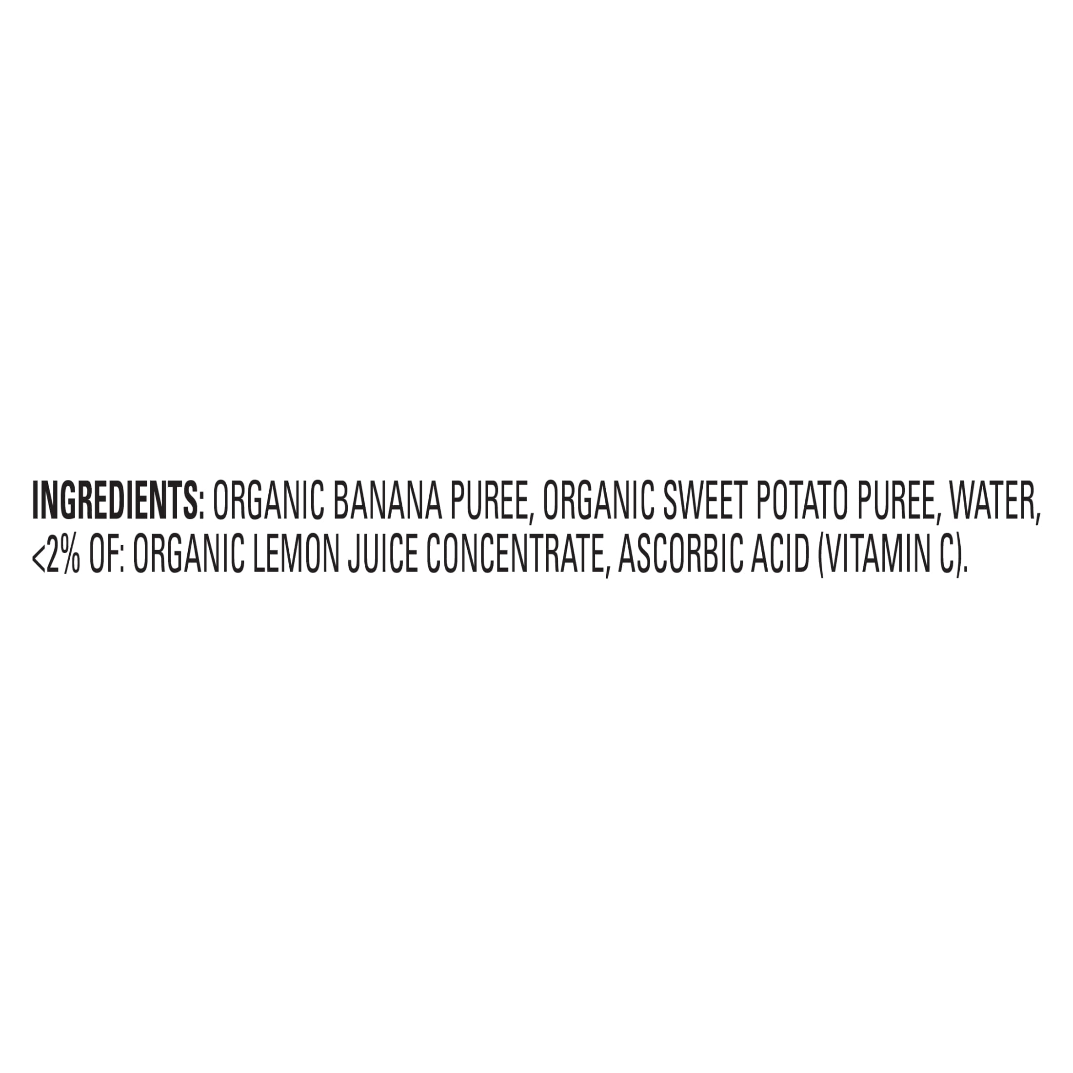 Happy Baby Organics Clearly Crafted, Stage 2 Bananas & Sweet Potatoes Organic Baby Food, 4 oz. Jars (6 count)
