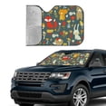 thumbnail image 3 of Kdxio Cute Animal Forest Print Front Windshield Sun Shade,Folding Auto Sunshade for Car Truck SUV-Medium, 3 of 7