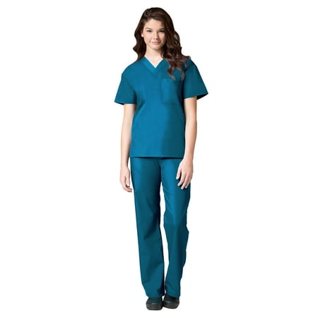 

Maevn Core Unisex V-Neck Scrub Top & Unisex Seamless Scrub Pant Set