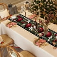 thumbnail image 5 of Danhjin Christmas Table Runner, Table Runners Waterproof Christmas Table Decorations, 72x13in Christmas Tablecloth Flag for Dining Kitchen Coffee Table Holiday Party Decor, 5 of 6