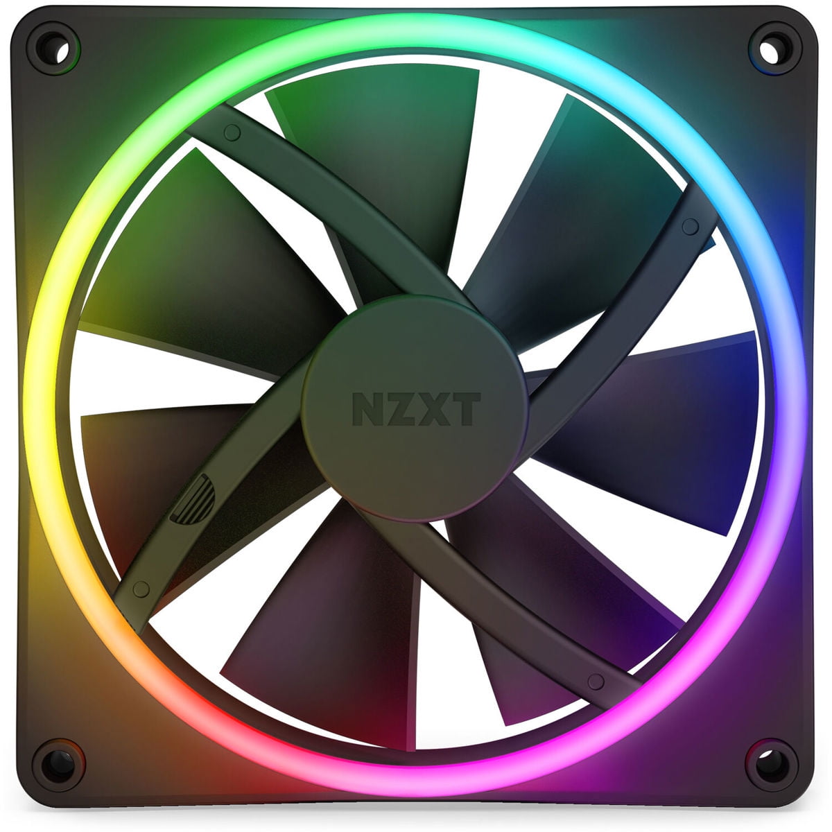 NZXT F140 140mm RGB DUO Fan, Matte Black, 2-Pack - Walmart.com