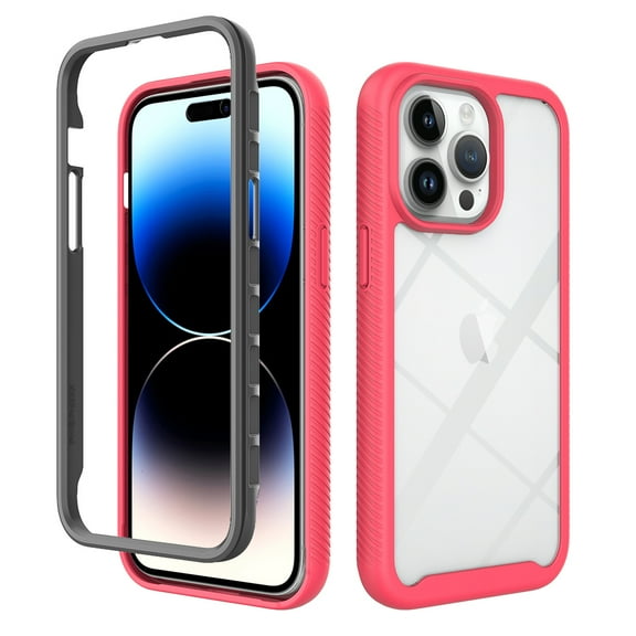 TECH CIRCLE Case For iPhone 15 Plus,Full Body Heavy Duty Protection Built-in Clear Screen Protector Sturdy Lightweight Protective Durable Clear Back Case for Apple iPhone 15 Plus 6.7" 2023,Rose