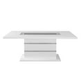 thumbnail image 2 of Global Furniture USA White High Gloss Dining Table, 2 of 8