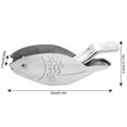 thumbnail image 3 of Stainless Steel Manual Lemon Juicer, Fish Shape Handheld Fruit Press for Orange Lime Pomegranate Juice Easy Squeezer No Mess No Seeds, 3 of 8