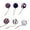 H001- Clear, variant on Americana decor, Ceiling Hanging decor, 4Th of July decor, Fabric Covered Baubles, Patriotic Motifs, Home Gathering Accents, 12 Pc Assorted Set