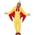 thumbnail image 2 of Men's Chicken Costume, Yellow Poultry Halloween Jumpsuit, 2 of 5