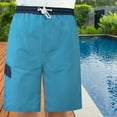 thumbnail image 4 of North 15 Men's Microfiber Swim Trunks with Cargo Pocket-6104-Sky-Nvy-2XL, 4 of 8