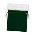 thumbnail image 3 of Bolsa de regalo con cordón para Navidad, suministros para fiestas, bolsa organizadora para saco de Papá Noel Verde 30x40cm, 3 of 8