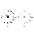 thumbnail image 4 of Reloj de pared Wosthever Decoración colgante Habitación autoadhesiva color plata, 4 of 6