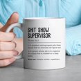 11Oz Shit Show Supervisor Definition Coffee Mug, Funny Shitshow Mug