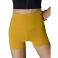 thumbnail image 1 of Xuanfei Women Solid Color Cross-Over Waist Tummy Control Cutout Workout Yoga Shorts, 1 of 6