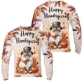 thumbnail image 3 of Happy Thanksgiving Ragdoll Welcome Thankful Fall Autumn Pumpkin All Over Print 3D Sweatshirt Unisex Merch Cat Lover Kitten Owner Gifts Idea - 02021, 3 of 6