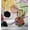 Dark Peach, variant on Soimoi Cotton Duck Fabric Texture & Colorful Dots Print Fabric by the Yard 42 Inch Wide