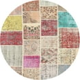thumbnail image 1 of Ahgly Company Machine Washable Indoor Round Contemporary Orange Salmon Pink Area Rugs, 9' Round, 1 of 7