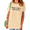 Apricot, variant on Blue Women's Casual Retro Lady Grunge Gothic Sarcasm Hang In There Quote Graphic Short Sleeve T-Shirt Tops