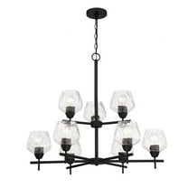 9 Light Chandelier-Coal Finish -Traditional Installation Minka Lavery 2179-66A