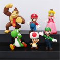 thumbnail image 3 of 6 Pcs/Ensemble Supermariominiaction Figurine Jouet Carte Décorations Collection Cadeau, 3 of 5